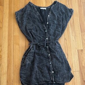 Electric & Rose gauze dress with pockets